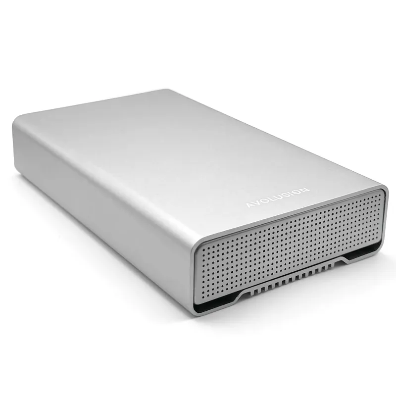 Avolusion PRO-G1 Series 8TB USB 3.2 Gen 2 (10Gbps) USB-C External Hard Drive w/USB HUB for Windows or MacOS Desktop PC/Laptop (Silver)
