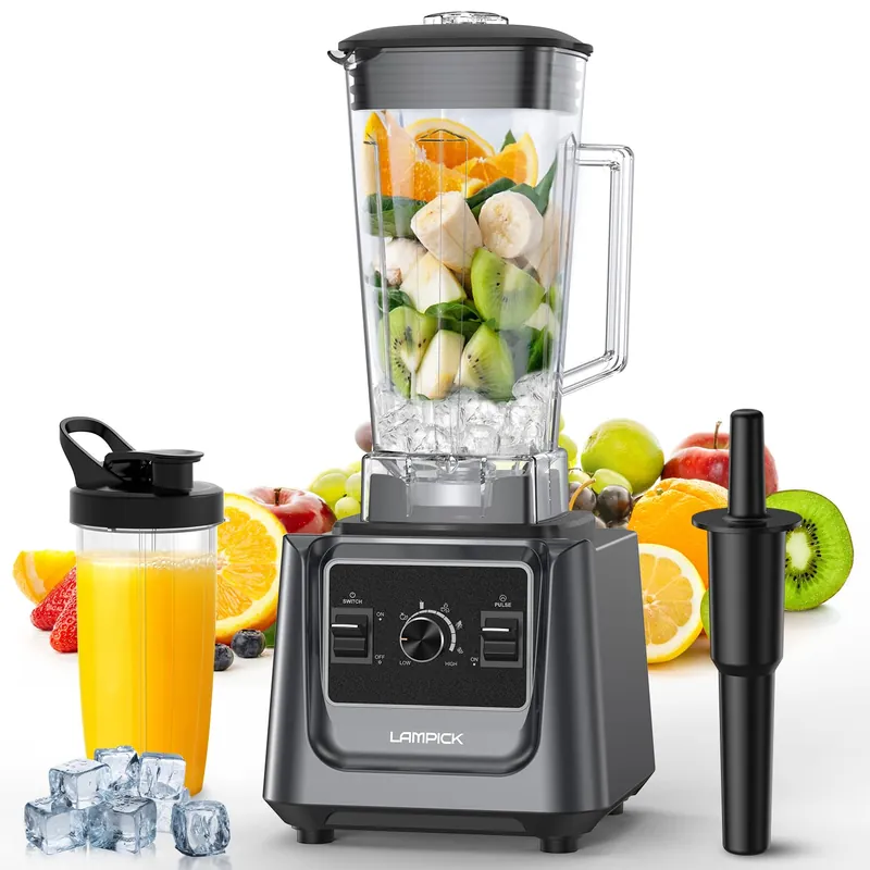 LAMPICK Blenders for Kitchen, 2000W Blender for Smoothies 35000 RPM Professional Grade High-Speed Smothie Blender