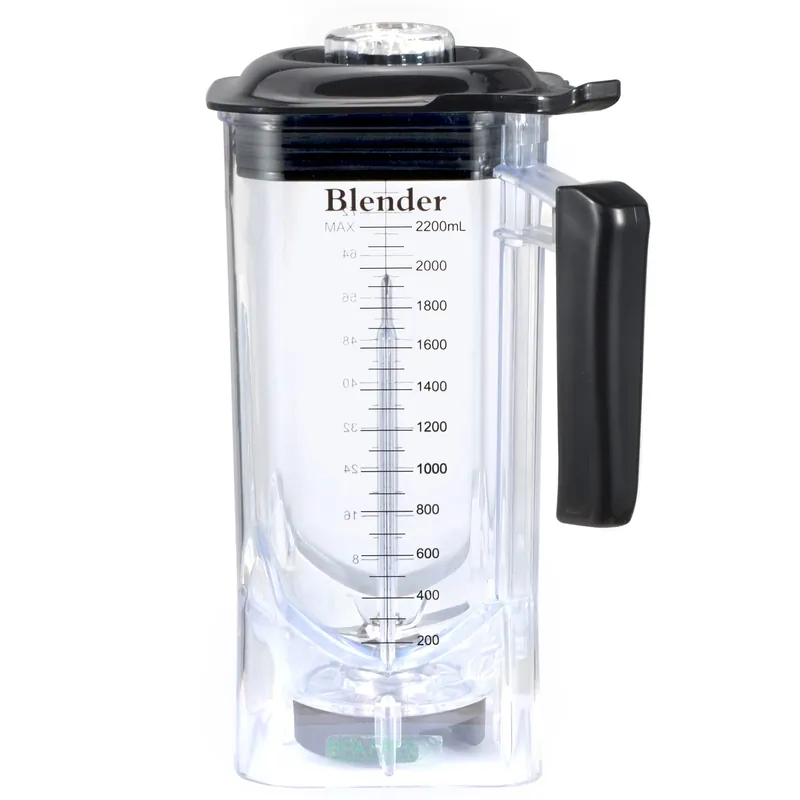 CRANDDI Spare Cup for K90, 80oz Blender Container, 2200ml Pitcher Jar with Long Blade Assembly, Quiet Blender Replacement Spare Part