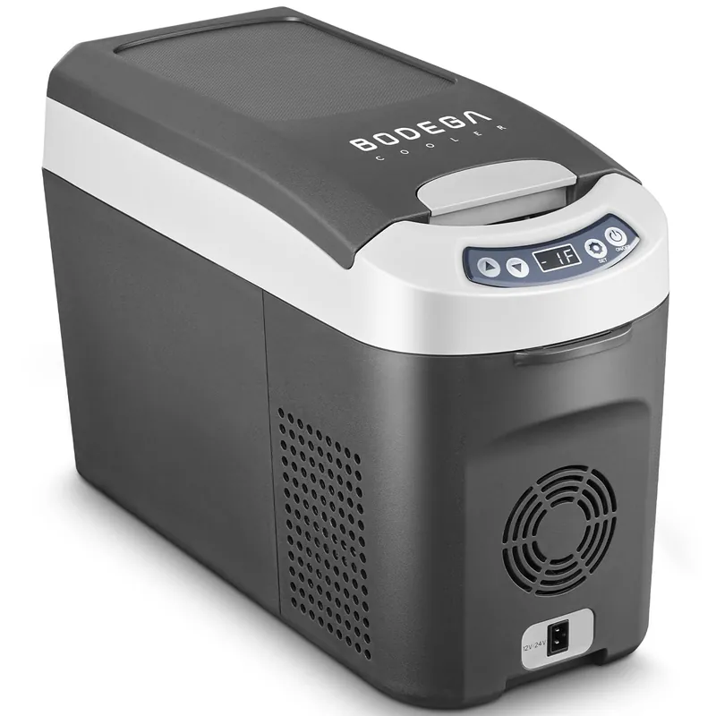 BODEGACOOLER 12 Volt Car Refrigerator, 16 Quart Small Car Fridge, Portable Freezer(-4℉~68℉), Car Cooler