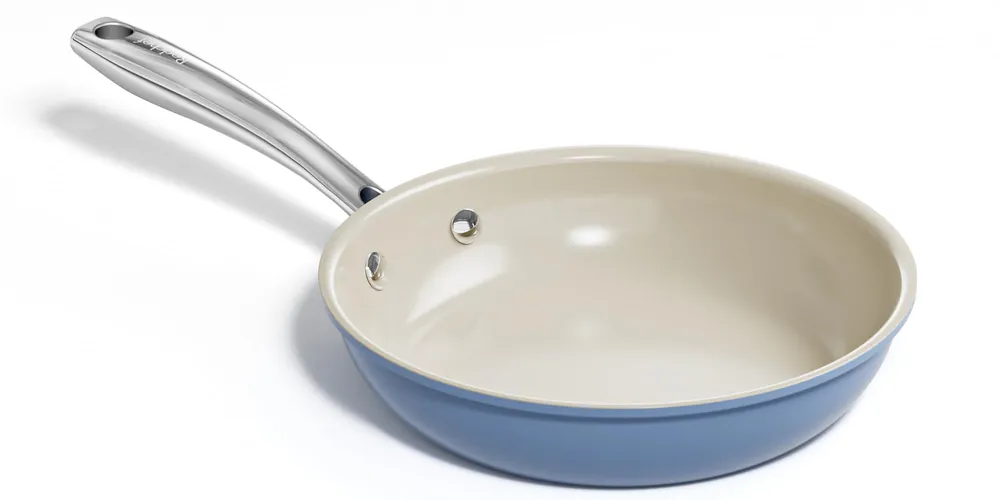 Redchef Ceramic Non Stick Egg Pans, Nonstick Frying Pan Skillet, 8 inch Cooking Pan Non Toxic, Dishwasher/Oven Safe (Blue)