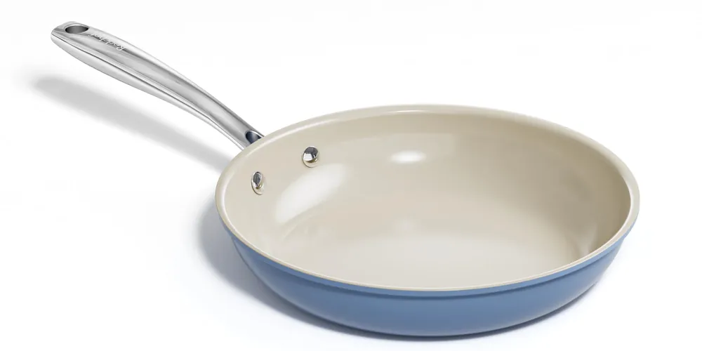 Redchef Nonstick Frying Pan Skillet, Ceramic Non-Stick Saute Pans, 9.5 inch Cooking Fry Pan with Stay Cool Handle (Blue)