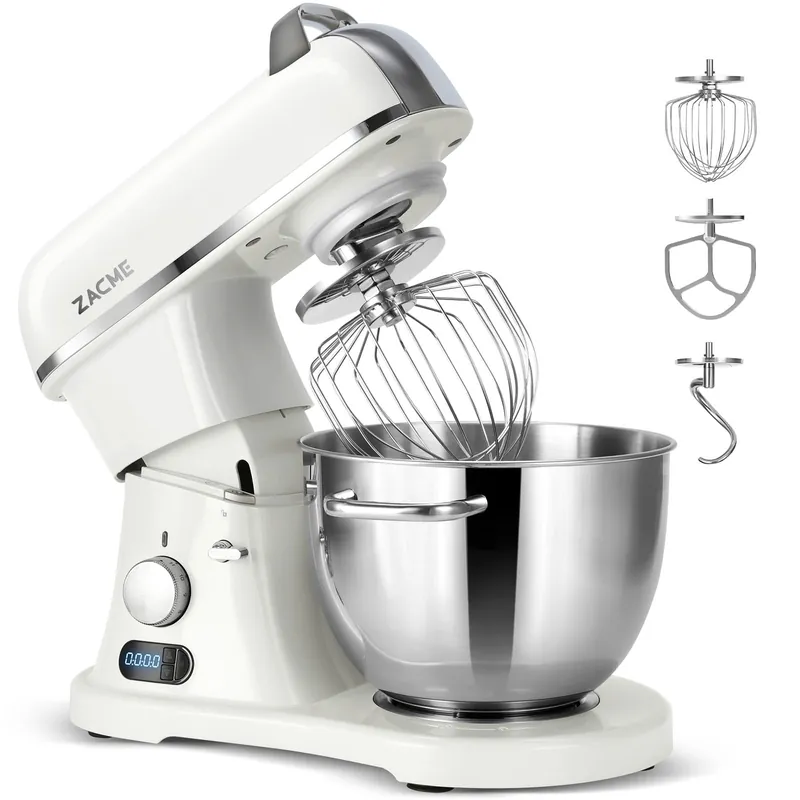 8.4QT Commercial Stand Mixer 800W with Aluminum Die Casting Meets the Standard of NSF/ANSI 8-2023, Mixers Kitchen Electric Stand Mixer with Stainless Steel 8L Bowl