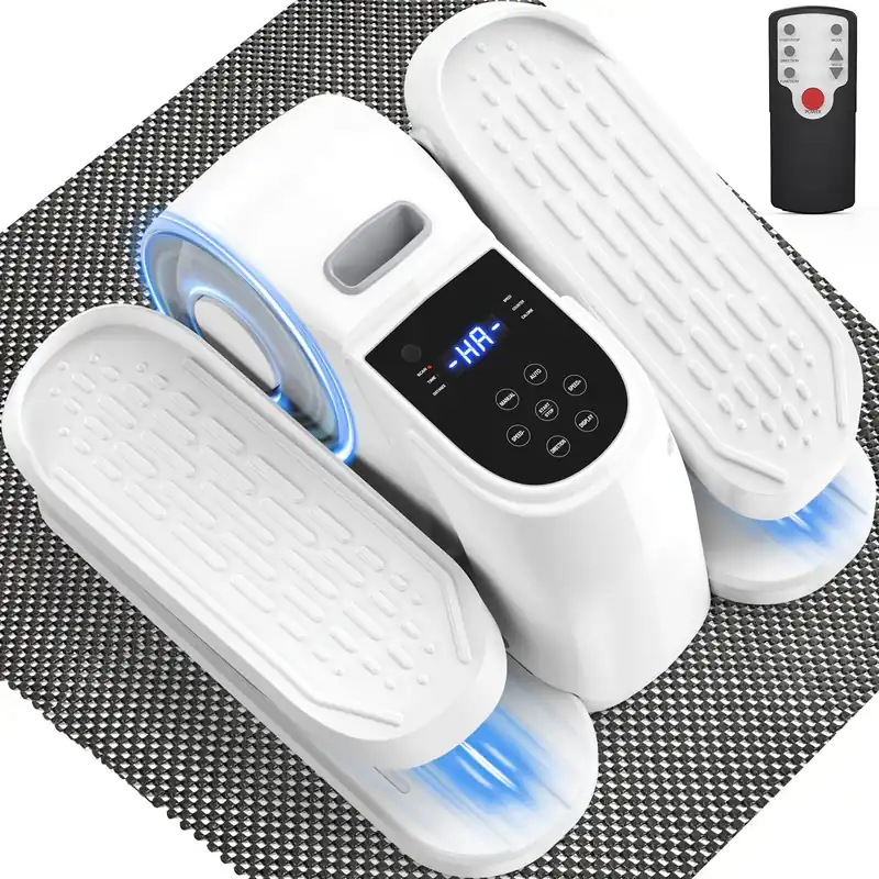 VIVURN® 028 Under Desk Elliptical 12 Speed 5 Modes Motorized Leg Exerciser While Sitting for Seniors As Seen on TV Low Impact Electric Pedal Exerciser with Non-Slip Mat