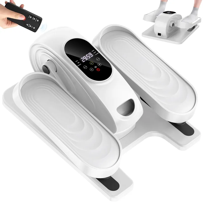 DamKee Under Desk Elliptical Exercise Machine, Electric Ellipse Leg Exerciser as Seen on TV, 15 Speeds Foot Exerciser While Sitting for Seniors