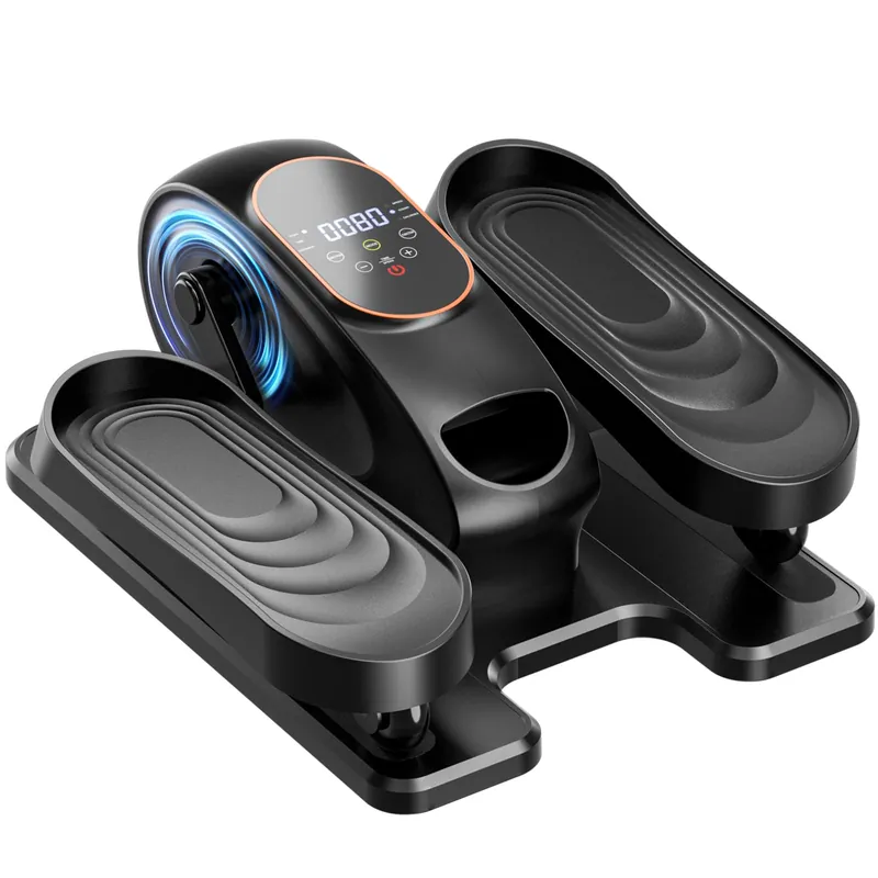Under Desk Elliptical Machine for Senior, Quiet Motorized Leg Exerciser with Smart Remote, Pedal Exerciser with 15 Adjustable Speeds for Auto/Manual Modes