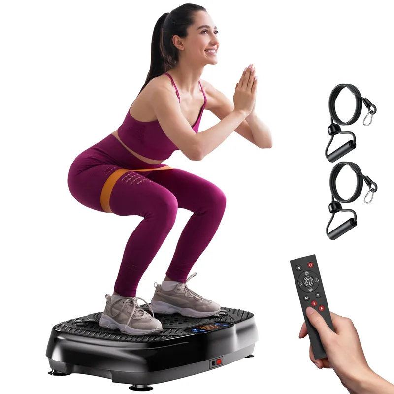 TISSCARE Vibration Plate Exercise Machine TISSCARE Vibrating Plates for Weight Loss and Lymphatic Drainage, 400lbs Shake Plate Whole Body Workout
