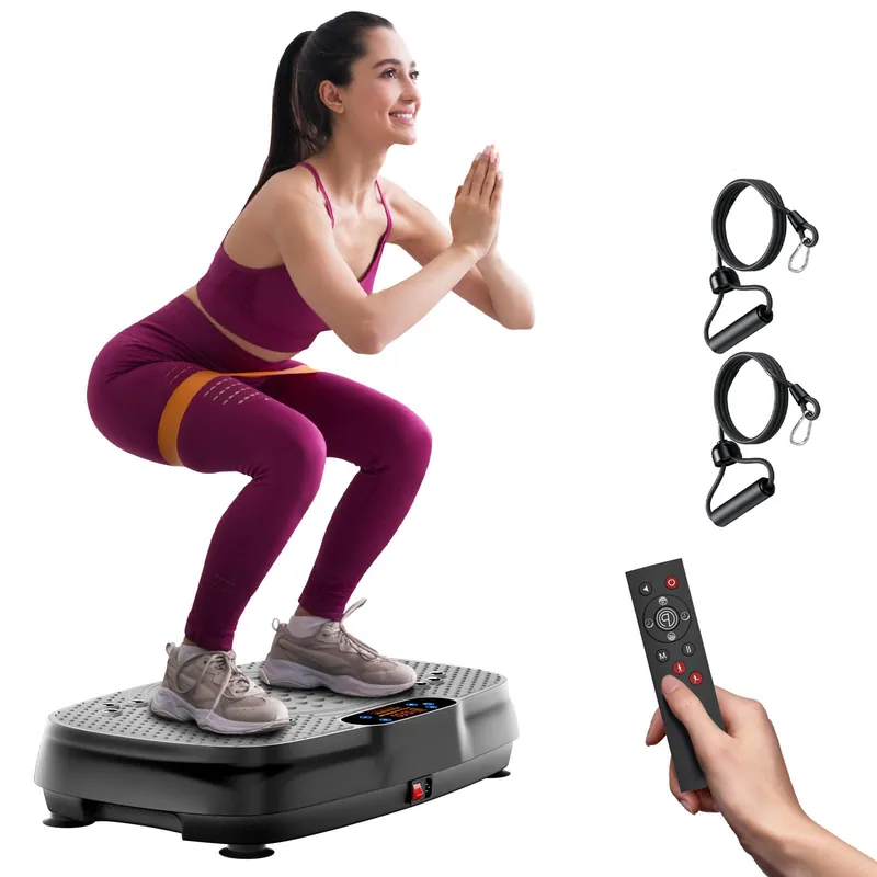 TISSCARE Vibration Plate Exercise Machine TISSCARE Vibrating Plates for Weight Loss and Lymphatic Drainage, Whole Body Workout Sculpting Platform