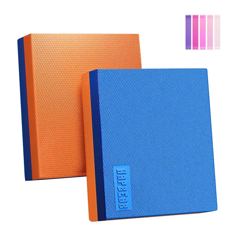 HAPBEAR Exercise Balance Pad 2-Pack - 15"x12" Non-Slip Stability Training Mats - 2.25" Thick Soft Cushioned Foam - for Physical Therapy & Core Training