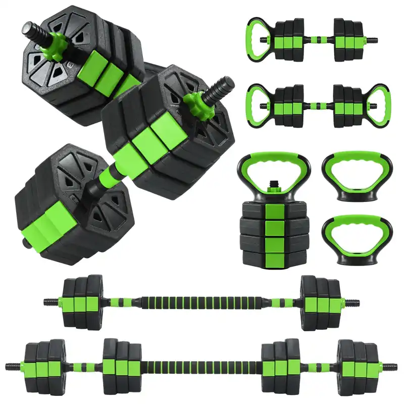 Adjustable Dumbbells, 44/66/88Lbs Free Weight Set with Connector, 4 In1 Weight Dumbbell Set Used As Kettlebells, Barbell, Push Up Stand, Fitness Exercise for Home Gym Suitable Men/Women