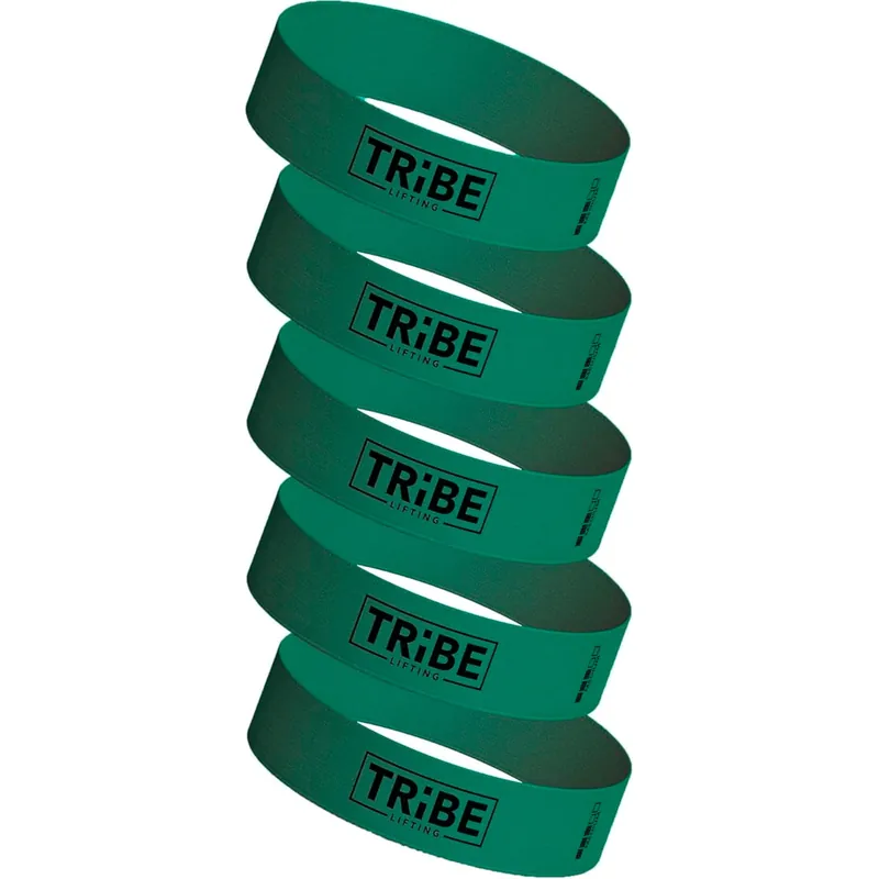 Tribe Lifting Fabric Resistance Bands for Glutes & Legs 5 Fabric Workout Bands Set Squats, Lunges, Hip Training, Physical Therapy & Home