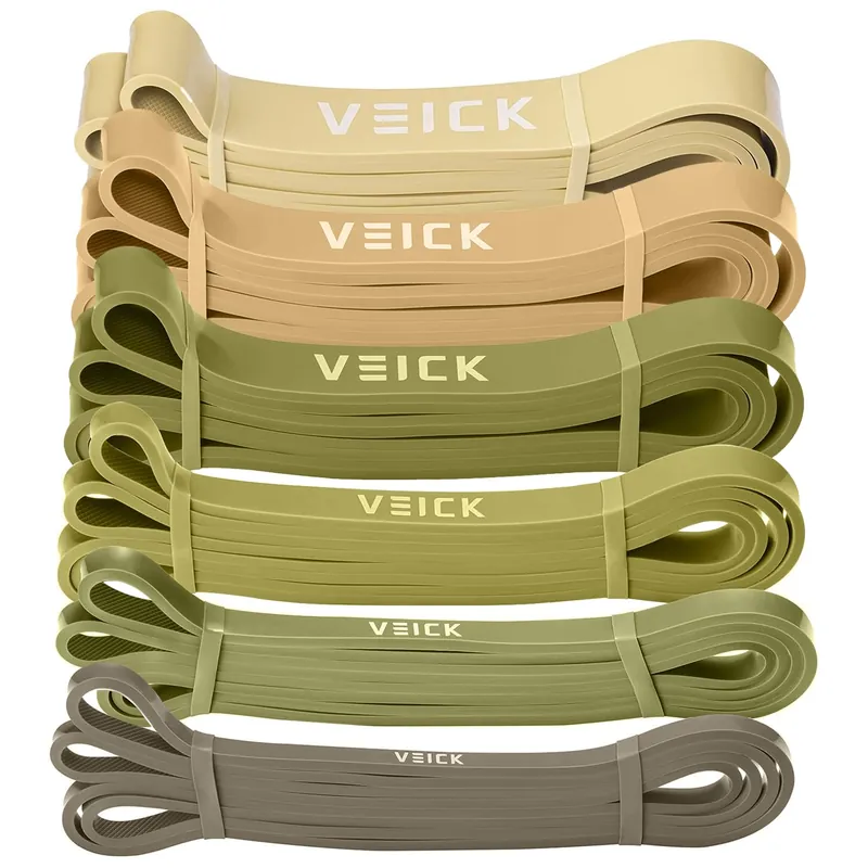 VEICK Exercise Bands Set - Long Heavy Stretch Bands for Men and Women, Pull Up Assistance Bands, Home Gym Fitness Equipment