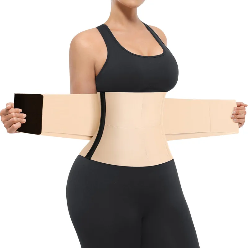 SHAPELLX Waist Trainer for Women Body Shaper Sport Girdle Faja Corset Body Shaper Underbust Waist Cincher Belly Belt Skin
