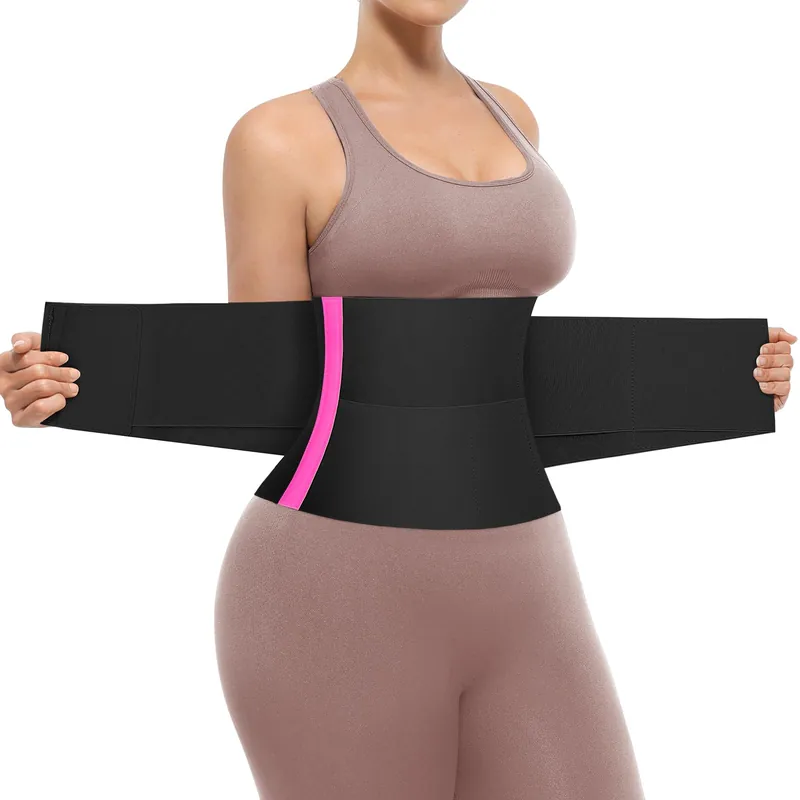 SHAPELLX Underbust Waist Cincher Plus Size Waist Cincher Corset Fajas Colombianas Moldeadoras Shapewear for Women Pink