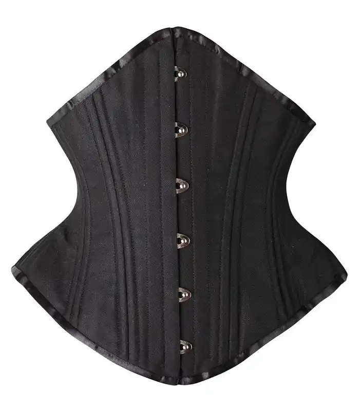 SHAPERX Women Waist Training Corsets Double Steel Boned Heavy Duty Long Torso Body Shaper, SZ1793-Black-3XL