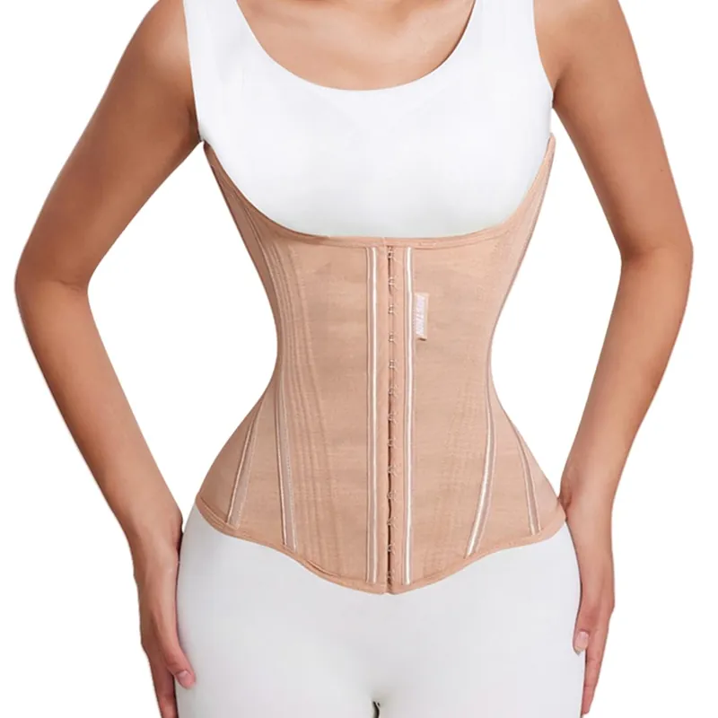 MISTHIN Waist Cincher Trimmer Belt Girdle Workout Shapewear Tummy Control Shaper Waist Trainer for Women (Brown, XX-Small)