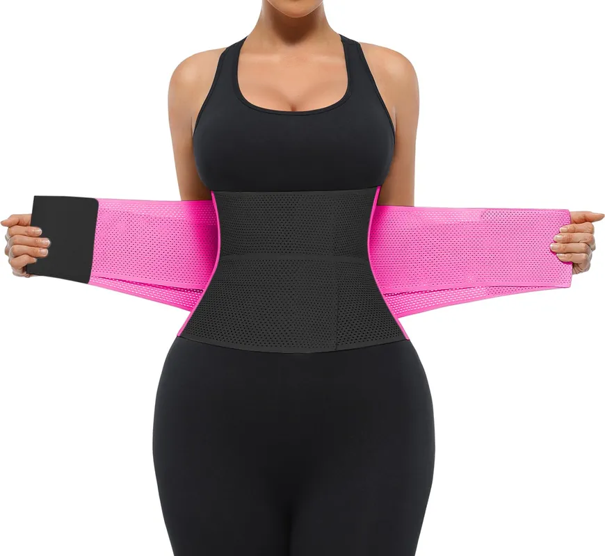 SHAPELLX Waist Trainer for Women Corset Vest Body Shaper Waist Cincher Trimmer Waist Shaper Faja Body Shaper Rose Red