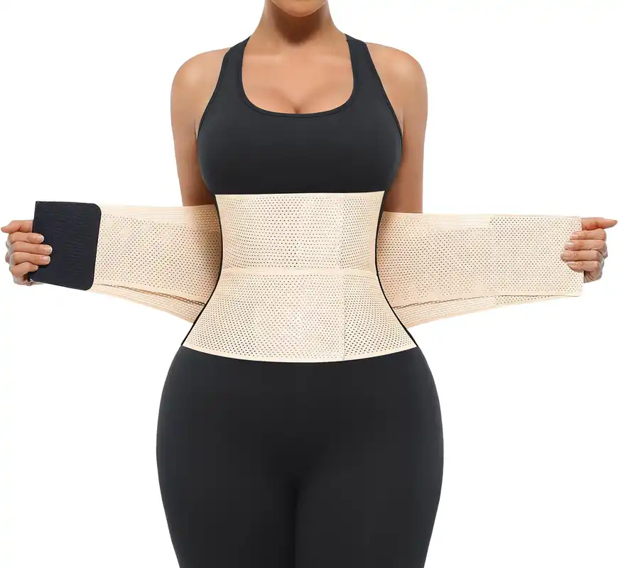 SHAPELLX Waist Cincher for Women Shapewear Belly Band Wrap Sport Girdle Slim Faja Body Shaper Waist Cincher Corset Skin