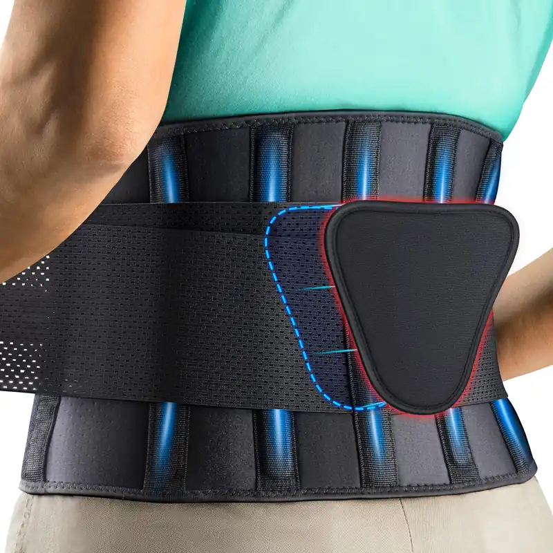 Back Support Belt for Men & Women,Lumbar Belt for Lower Back Pain, Heavy Lifting & Working(Waist Size 68"-74.8")