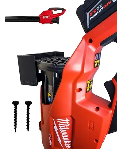 SCN3D Milwaukee M18 Fuel Leaf Blower Wall Mount - Compatible with 2724-20 & 2724-21 - Leaf Blower Wall Mount Holder Bracket for Garage Storage (Black)