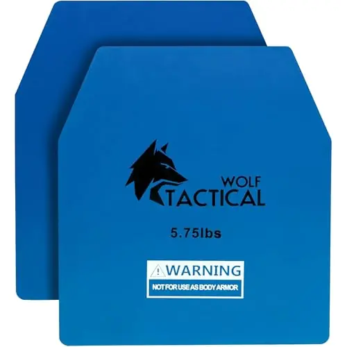 Wolf Tactical Fitness Weight Vest Plates - 5.75/8.75/14.5/19.75 lb Pairs for Training