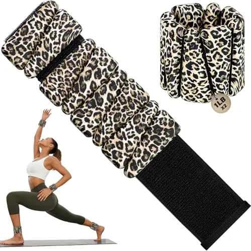 INDEPANDIA Wrist Ankle Weights for Women, 2lbs Adjustable Weighted Bangles to Boost Calorie Burn & Strength, Arm & Leg Weights for Pilates, Yoga, Walking
