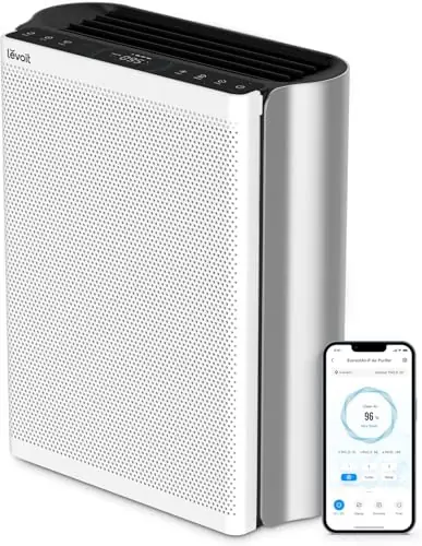 LEVOIT Air Purifiers for Home Large Room with 3-Channel Air Quality Monitor, Washable Pre-Filter, AHAM VERIFIDE, HEPA Sleep Mode for Pet, Allergy