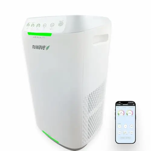 Nuwave Oxypure Zero Air Purifier with Washable Reusable Filters for Large Room Smart Air Cleaners 99.9% Removal 0.1 Micron Particles