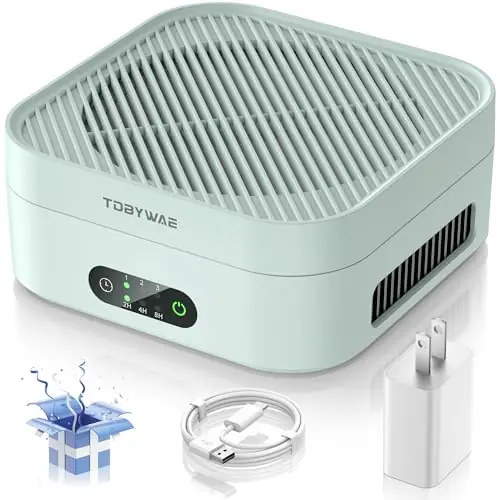 Air Purifiers for Home 600 Sq.Ft, TDBYWAE H13 True HEPA Air Purifier with USB Cable for Pets Dust Dander Pollen Odor Smoke (Green)
