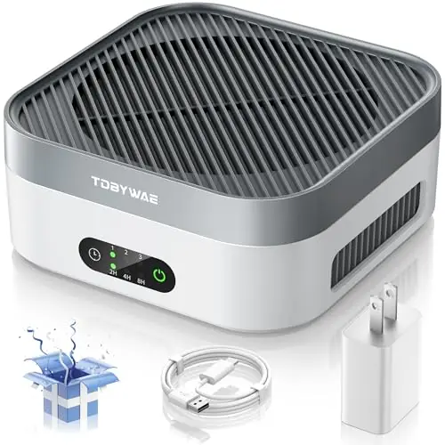 TDBYWAE Air Purifier for Home – True HEPA Filter for Pets, Smoke & Allergies 600 Sq Ft Coverage Ultra-Quiet & Portable for Bedroom/Travel