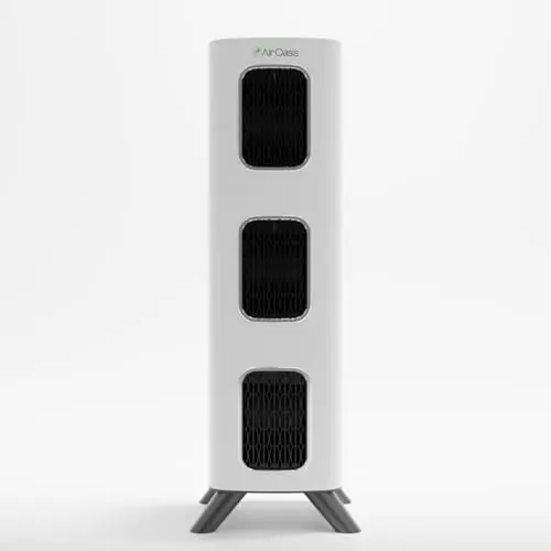 Air Oasis iAdaptAir 2.0 H13 HEPA Filter Air Purifier Reduces 99% of Viruses, Mold, Dust, Smoke, Pollen & Odors Quietest