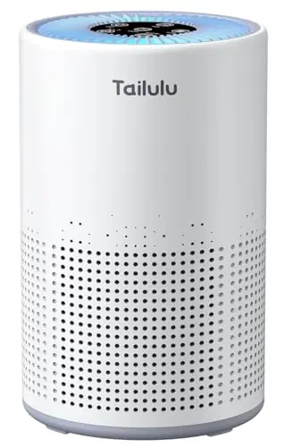 Air Purifiers for Bedroom Home Pets 1200 Ft², Tailulu H13 True HEPA Air Filter Portable Air Purifier with 12dB Sleep Mode, Speed Control