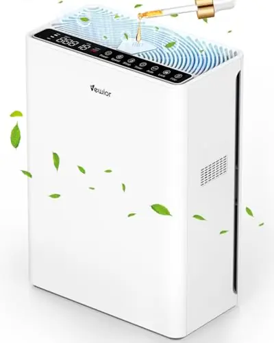 VEWIOR Air Purifiers For Home Large Room Up To 2200 sqft H13 HEPA Air Purifiers Filter With Fragrance Sponge Timer Washable Filter Cover