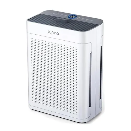 Air Purifiers for Home Large Room up to 3000sq.ft, LUNINO HEPA Double-Sided Air Purifier with Washable Filter, PM 2.5 Display Air Quality Sensors