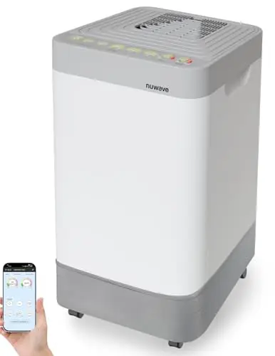 Nuwave Air Purifier for Extra Large Room 2934 Sq Ft, OxyPure Smart Air Purifier with 5 Stage Filtration, Extra EZ Covers for Pet, Air Quality & Odor Sensors