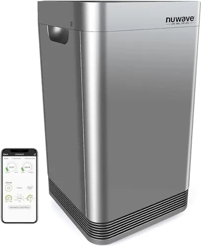 Nuwave OxyPure Ultra Clean Air Purifiers for Extra Large Room, Office, 5 Stage Filtration System with 4 Extra True HEPA Filters, Remove up to 100% of Dust