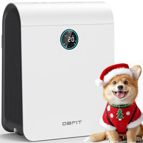 Air Purifiers for Home Large Room Up to 2590 ft² with PM 2.5 Display Air Quality Sensor, DBFIT H13 HEPA Air Purifier with Washable Filter, Auto Mode, Air Cleaner