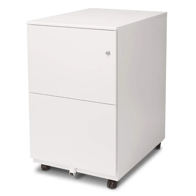 Modern Soho Design 2-Drawer Metal Mobile File Cabinet with Lock Key