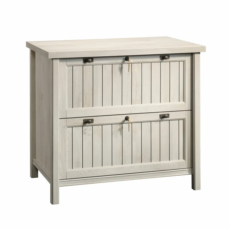 Sauder Costa 2 Drawer Lateral File Cabinet with Lock for Home Office