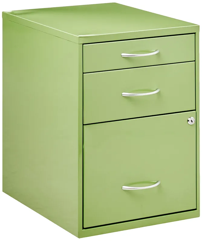 Home Furnishings HPB Heavy Duty 3-Drawer Metal File Cabinet for Standard Files and Office Supplies