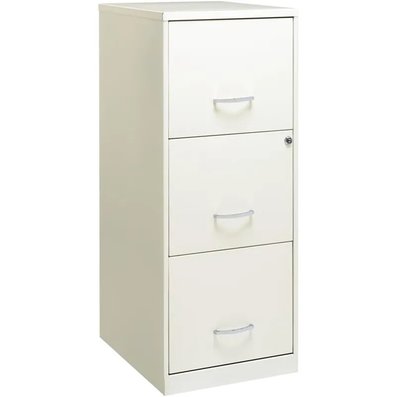 Scranton & Co 18" Deep 3 Drawer Metal Vertical Filing Cabinet