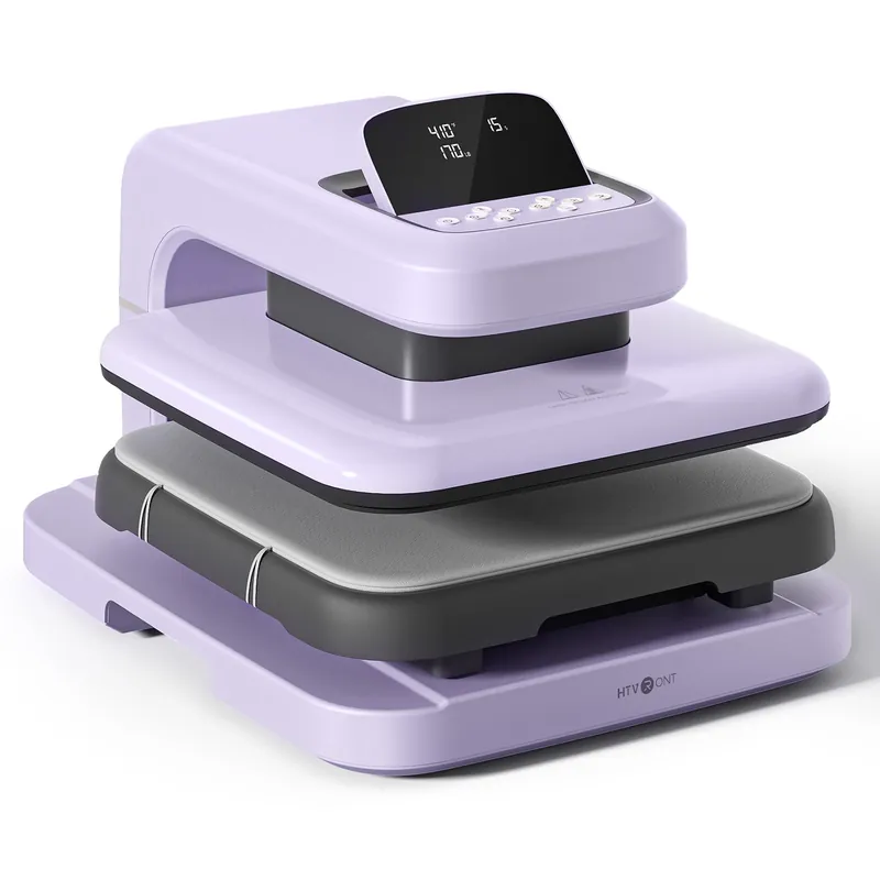 HTVRONT Auto Heat Press 2 - Heat Press Machine for T Shirts with Adjustable Pressure & Higher Heating Height, Heats Up Fast & Evenly Heat Press 15x15 for HTV, Sublimation, Heat Transfer Projects