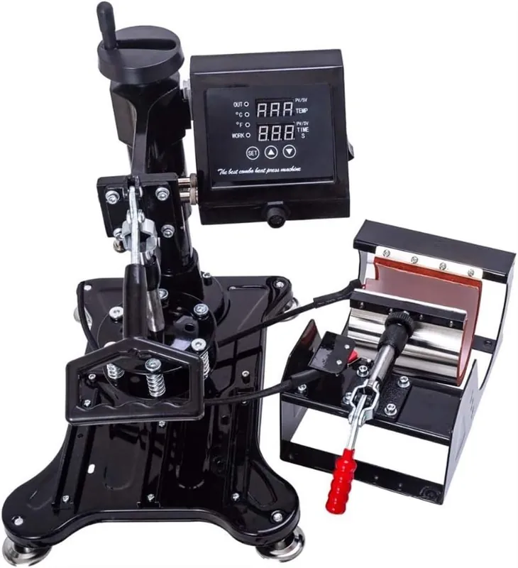 Heat Press Machine,38X38 5 in 1 Combo Heat Press Machine,Sublimation/Heat Press,Heat Transfer Machine for Mug