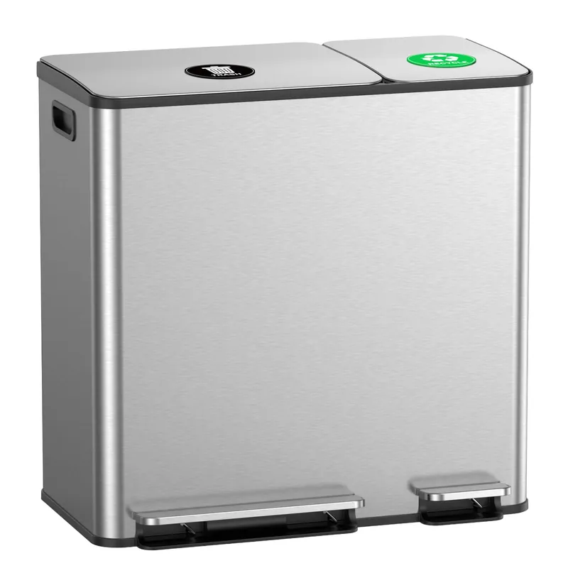 Lovewind Dual Trash and Recycling Bins for Kitchen