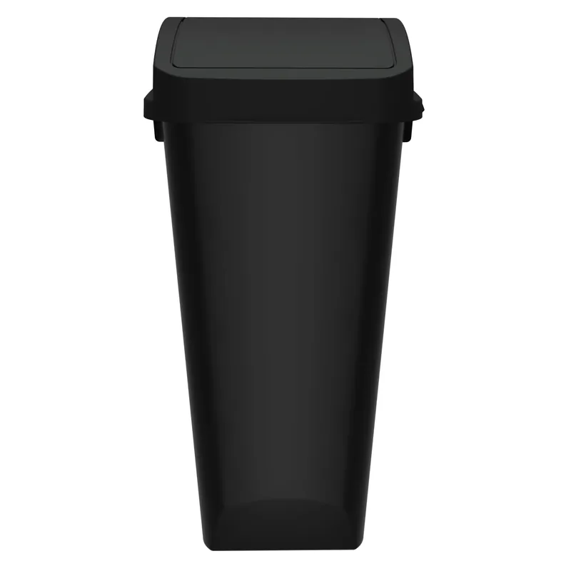 Glad 12 Gallon Trash Can with Clorox Odor Protection Linkable Waste and Recycling Bin with Swing Top and Lift Up Lid