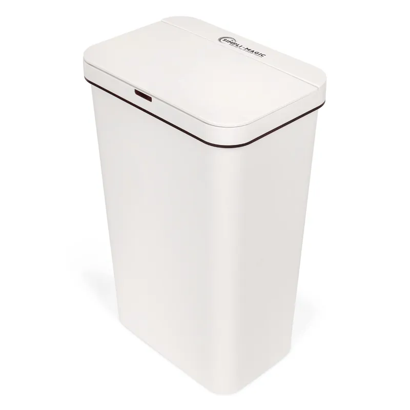 13 Gallon Touchless Sensor Trash Can, Rectangle Garbage Bin, Perfect for Home, Kitchen, Office