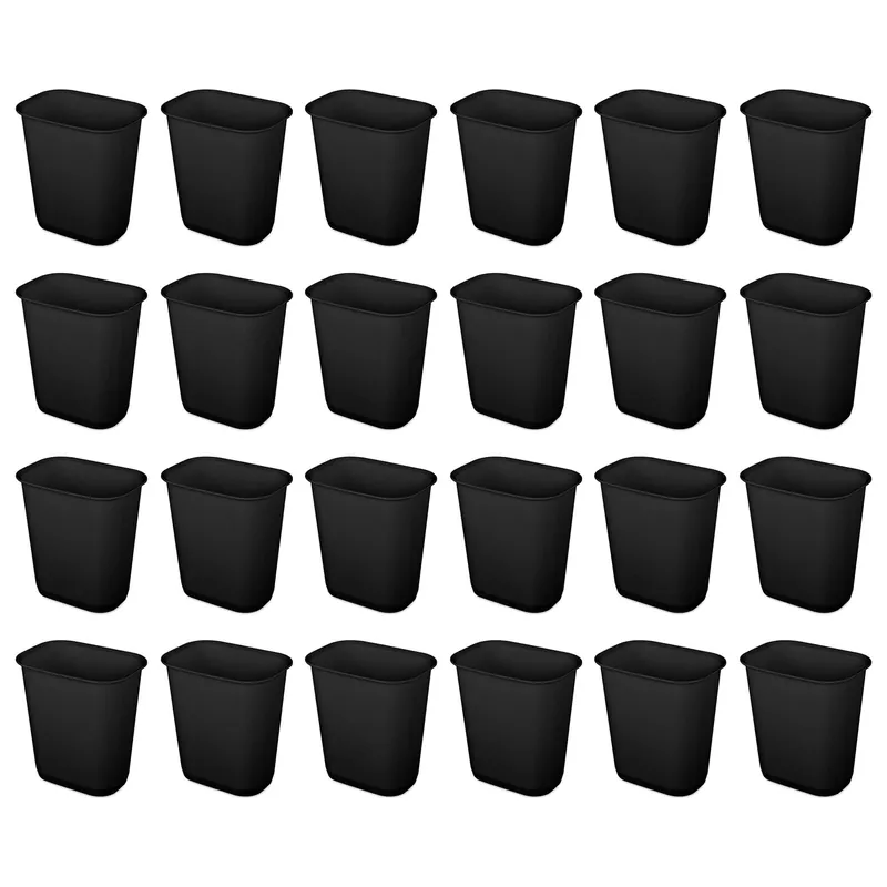 3 Gallon Rectangular Wastebasket Small Home Kitchen or Bathroom Trash Bin