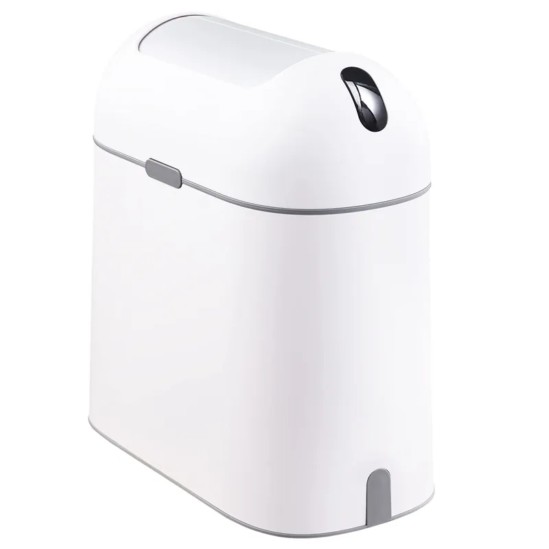 Trash Bin with Butterfly lid, Bathroom Decor Waste Basket Garbage Bin for Bedroom Kitchen and Office use
