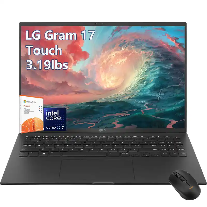 LG-gram Laptop-17 inch Touchscreen 2.5K - Intel Core Ultra 7 Processor - 32GB RAM -2TB PCIe SSD -Windows 11