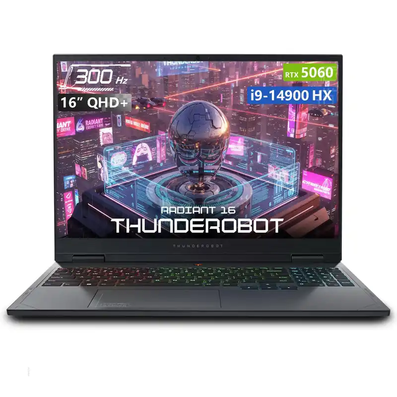 Thunderobot Radiant 16 i9 5060 2.5K 300Hz Gaming Laptop, NVIDIA GeForce RTX 5060